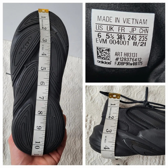 Adidas Ozelia Black  Chunky Athletic Casual Sneaker - Picture 9 of 12